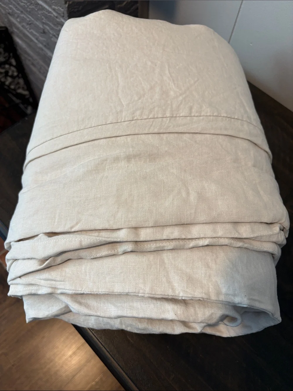 QUINCE European Linen Duvet Cover King/Cal King Sand